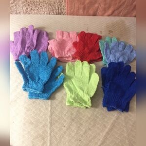 Colorful Exfoliating Gloves